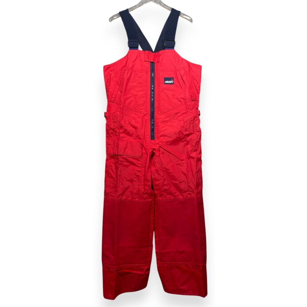 Musto Yachting Overalls Mens M Red Bib Bibs Gore Tex Sailing Snowboard Ski Pants